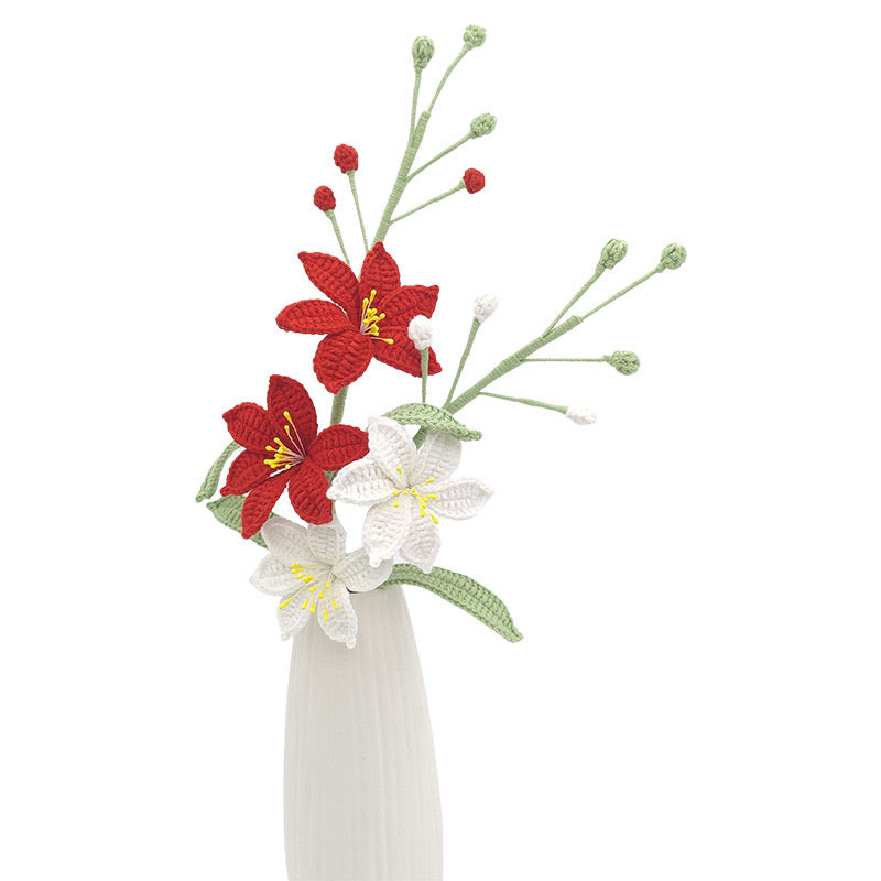 Double Headed Lily with Long Stem