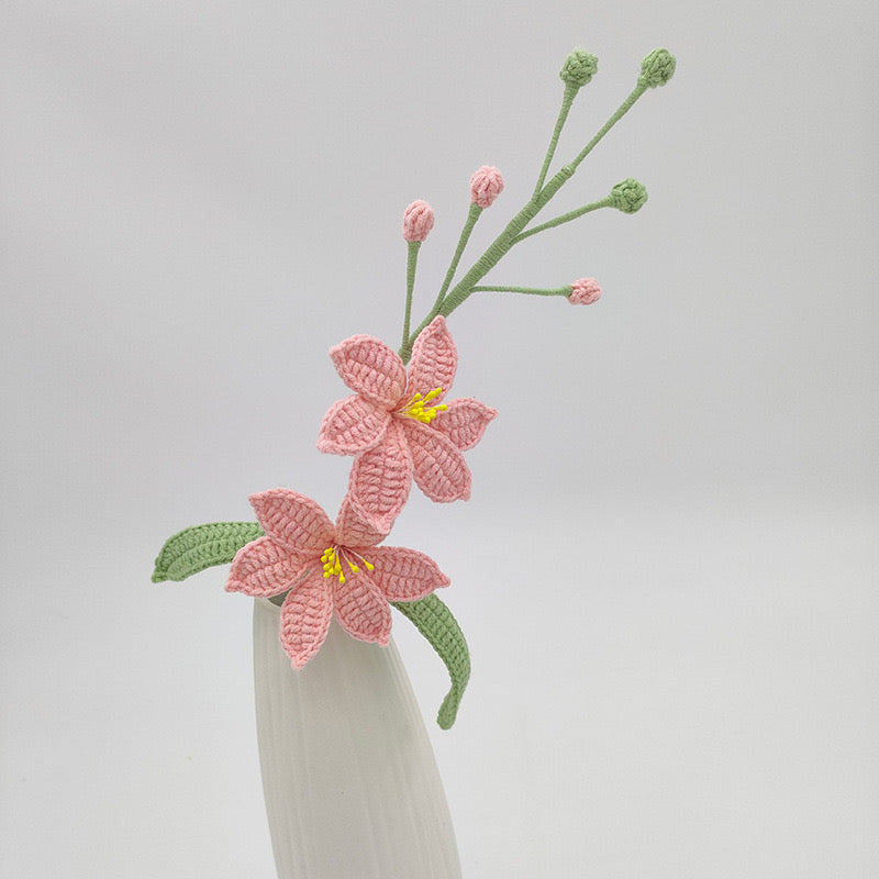 Double Headed Lily with Long Stem