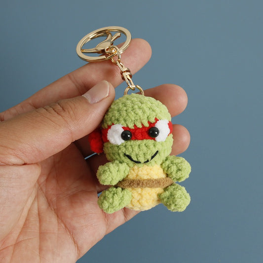 Crochet Ninja Turtle Keychain(5~6 cm/2~2.4 inch)