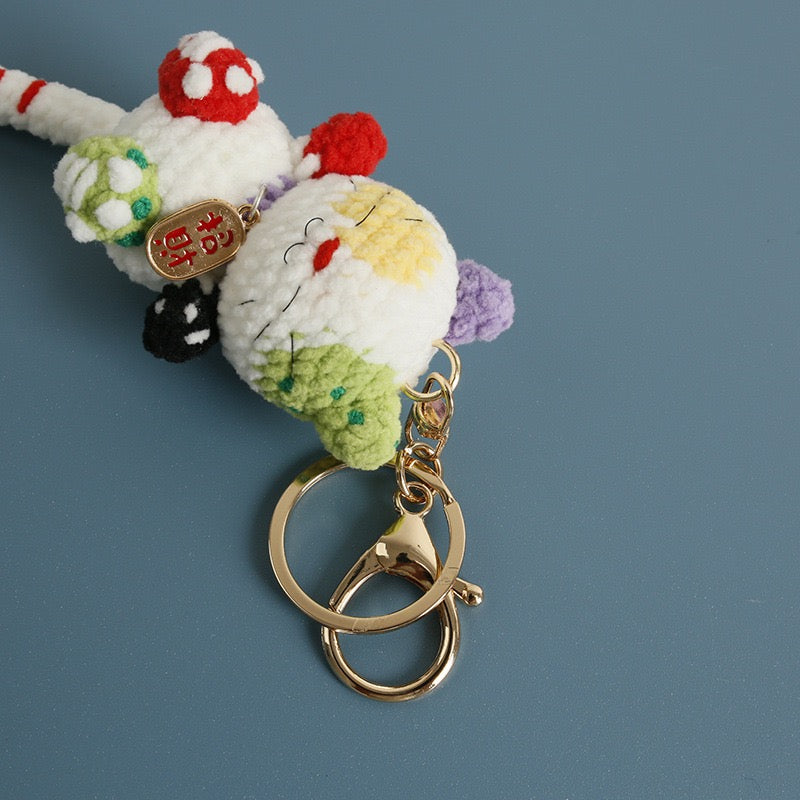 Crochet Cat/Multicolor Keychain
