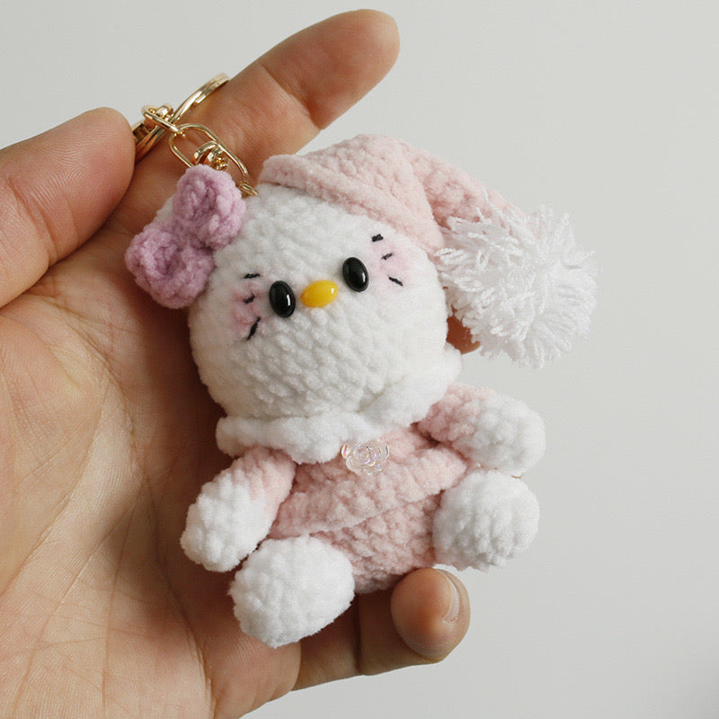 HelloKitty with Pink Pajamas Keychain