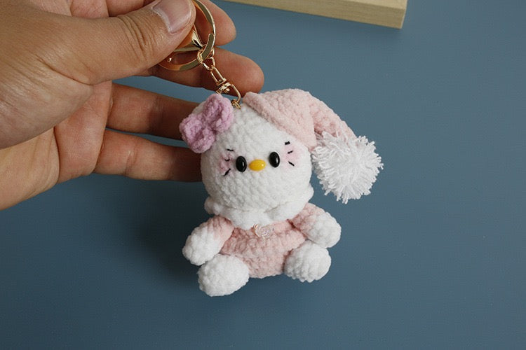 HelloKitty with Pink Pajamas Keychain