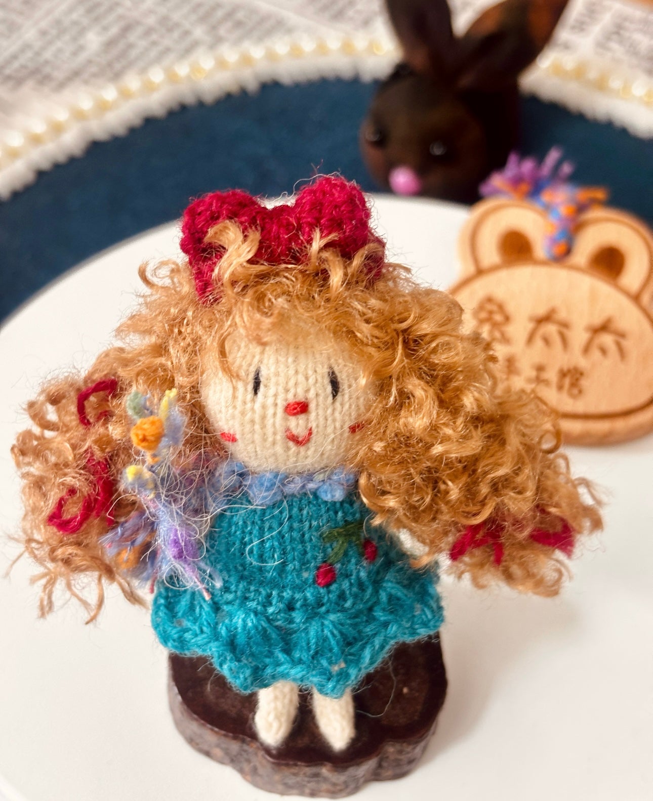 Knitted Mini Animals/Girls(6~7 cm/2.4~2.8 inch)