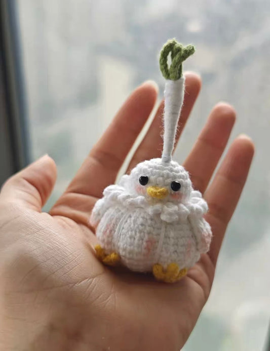 Crochet Garlic Bird(6~8 cm/2.4~3.1 inch)