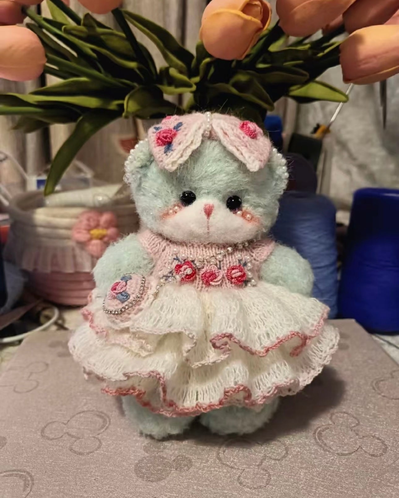 Knitted Bear(15 cm/6 inch)