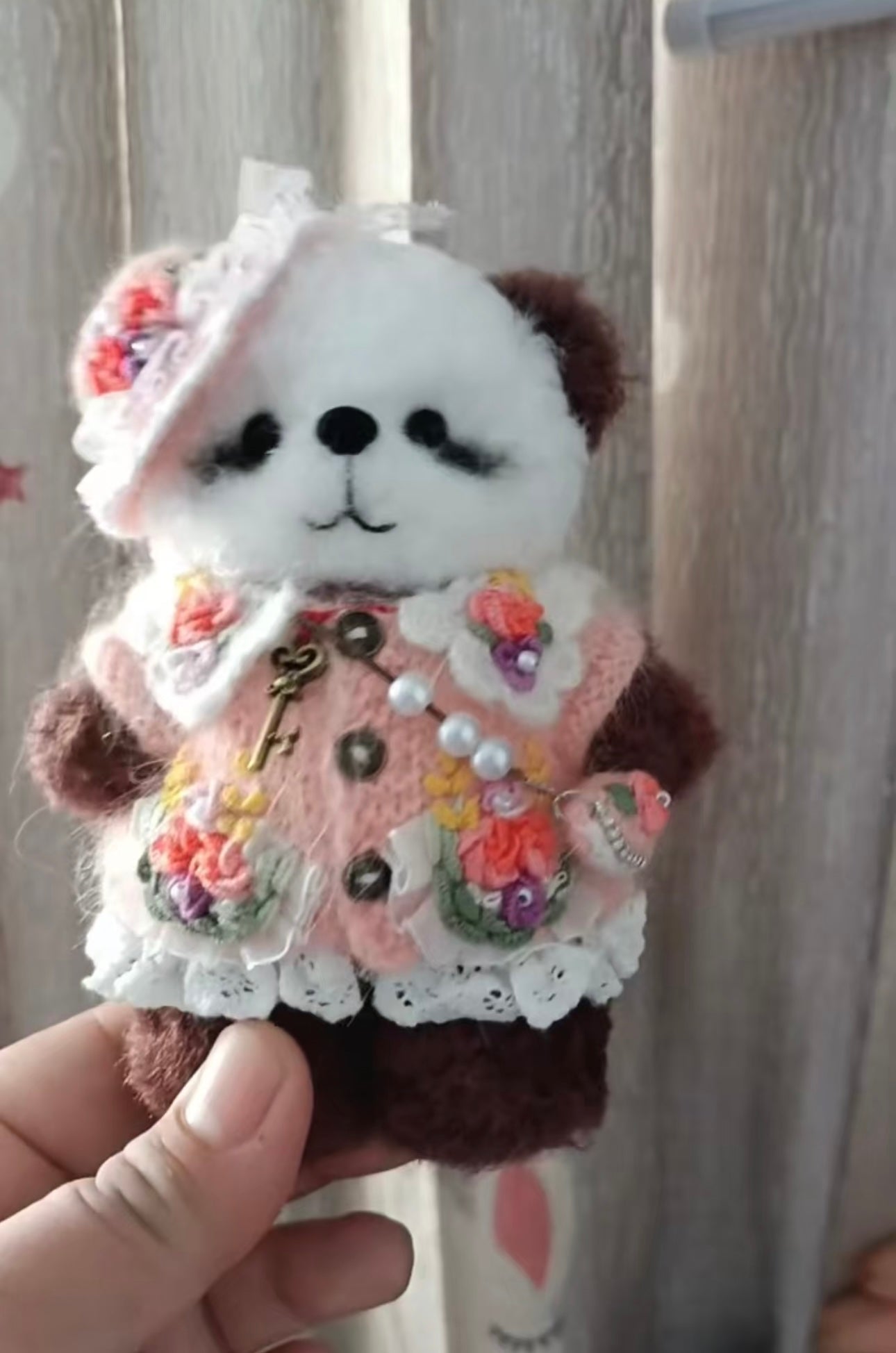 Knitted Panda(15 cm/6 inch)