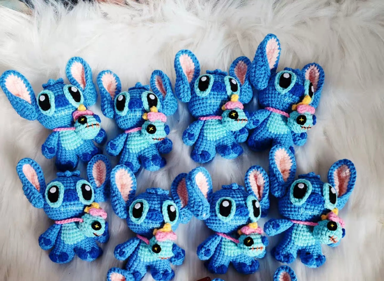 Crochet Stitch with Alien Bag(10 cm/3.9 inch)