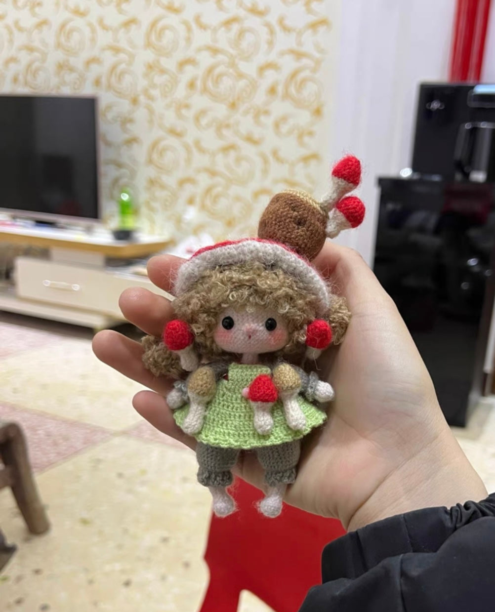 Goose Girl/Mini Girl/Mushroom(15 cm/5.9 inch)