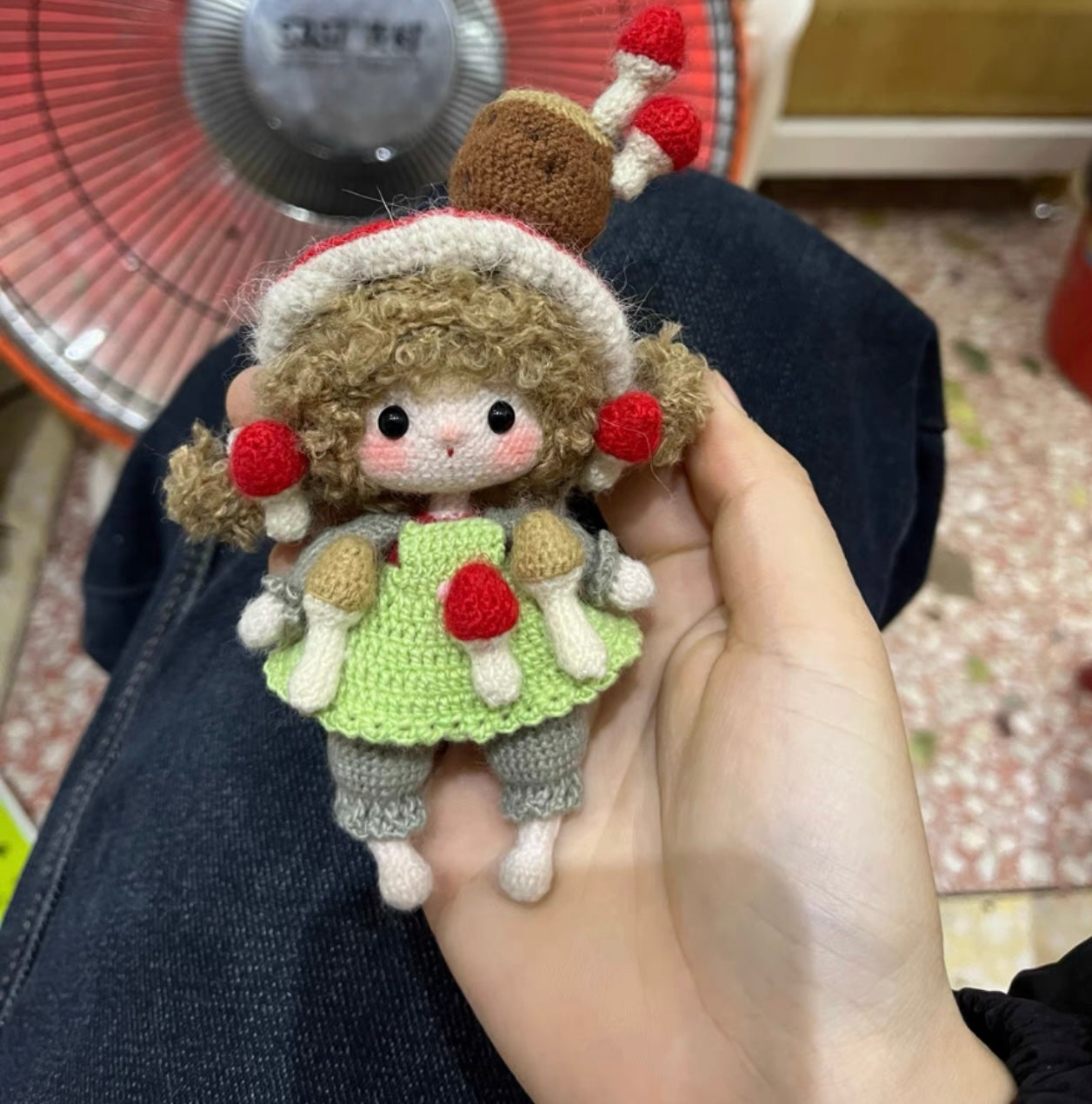 Goose Girl/Mini Girl/Mushroom(15 cm/5.9 inch)