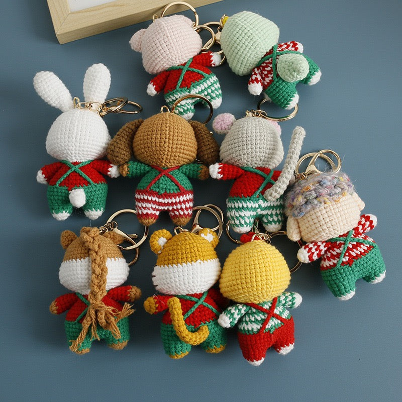 Christmas Animals Keychain