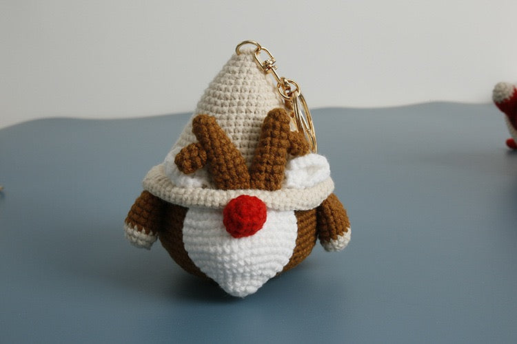 Christmas Santa/Deer/Elf Keychain
