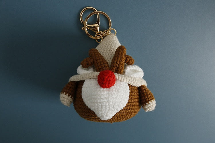 Christmas Santa/Deer/Elf Keychain
