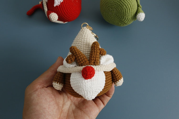 Christmas Santa/Deer/Elf Keychain