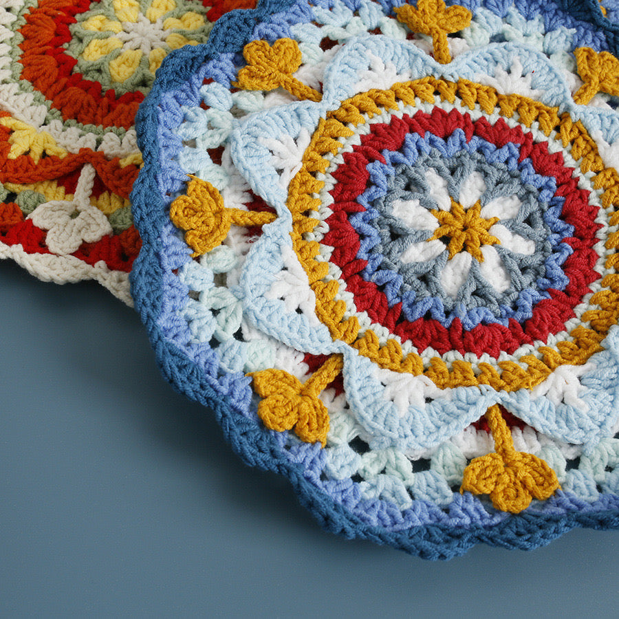 Crochet Coaster（bigger size:22 cm/8.7 inch)