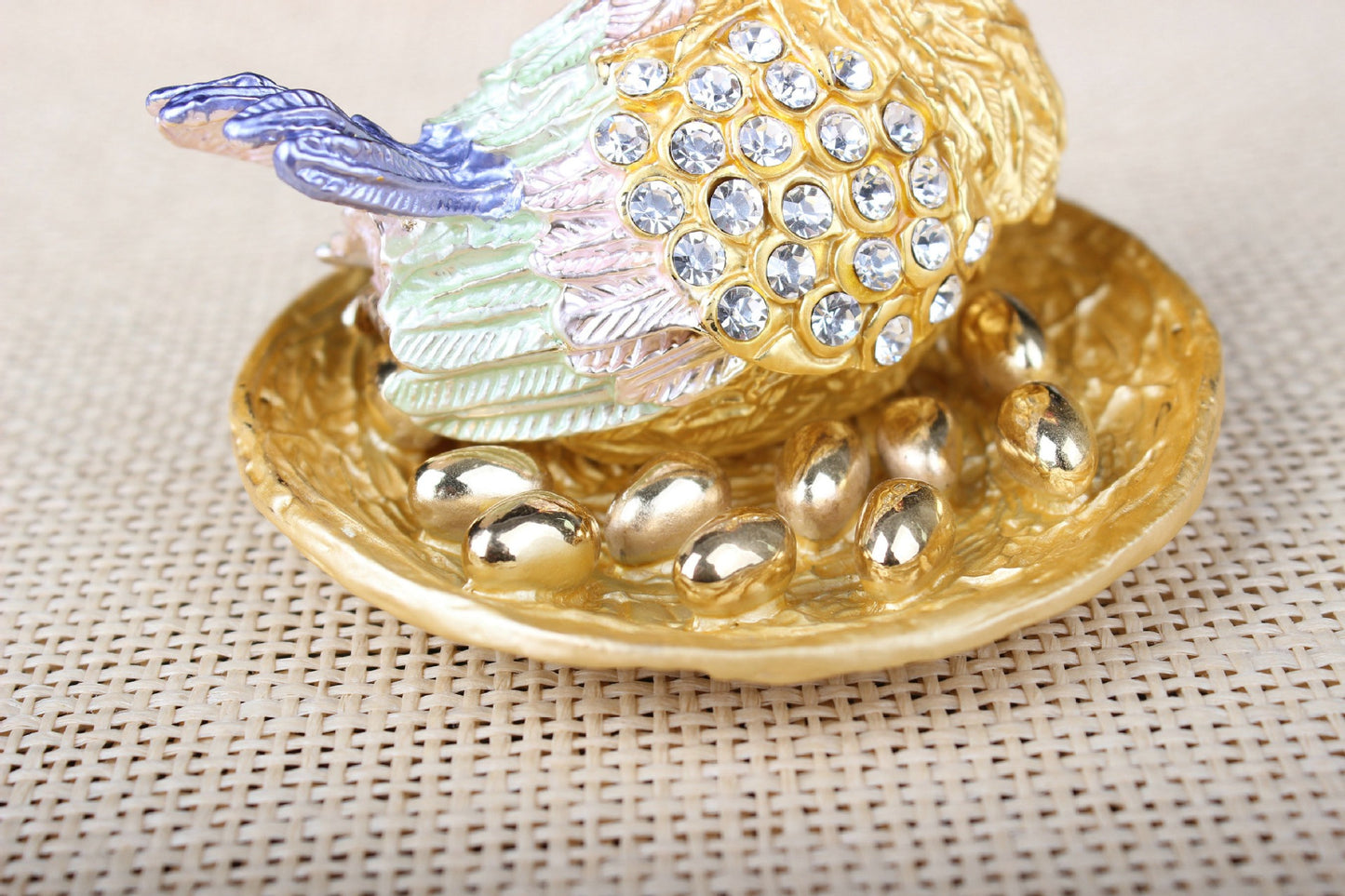 Jewelry Box- Chicken with Eggs(8*9 cm/3.1*3.5 inch)