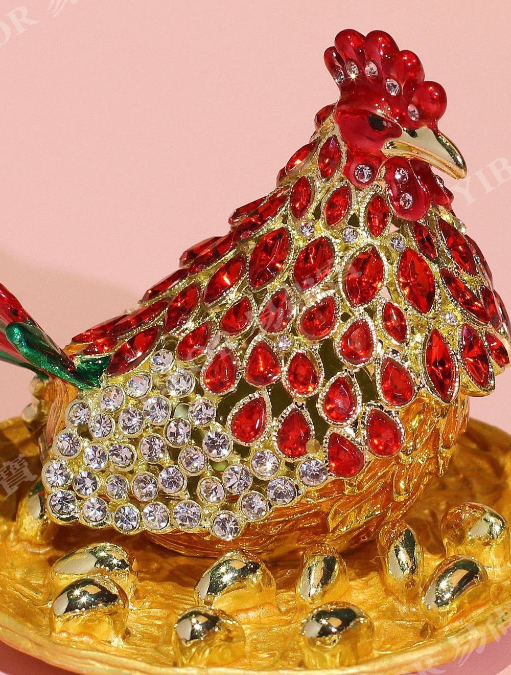 Jewelry Box- Chicken with Eggs(10*8.5 cm/3.9*3.3 inch)