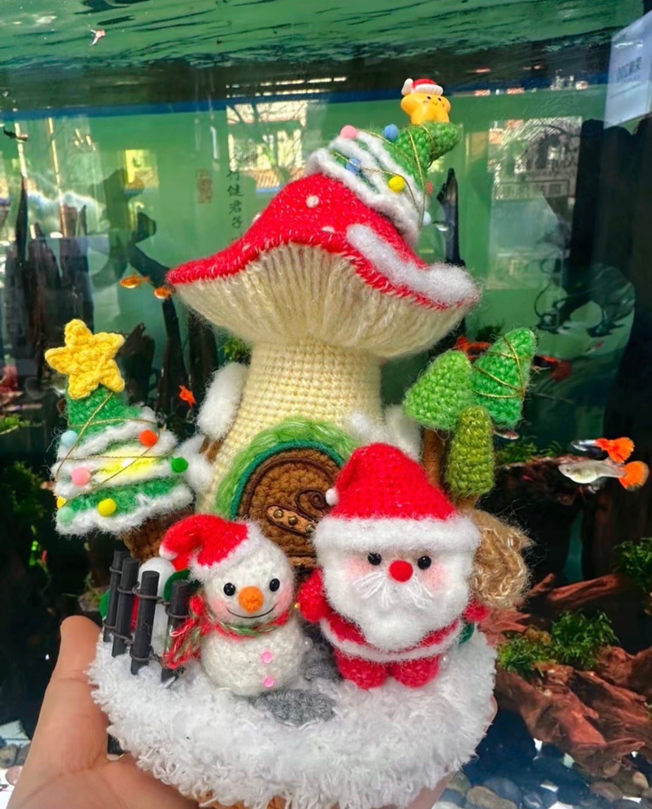 Crochet Christmas House/Santa/Snowman/Night Lamp